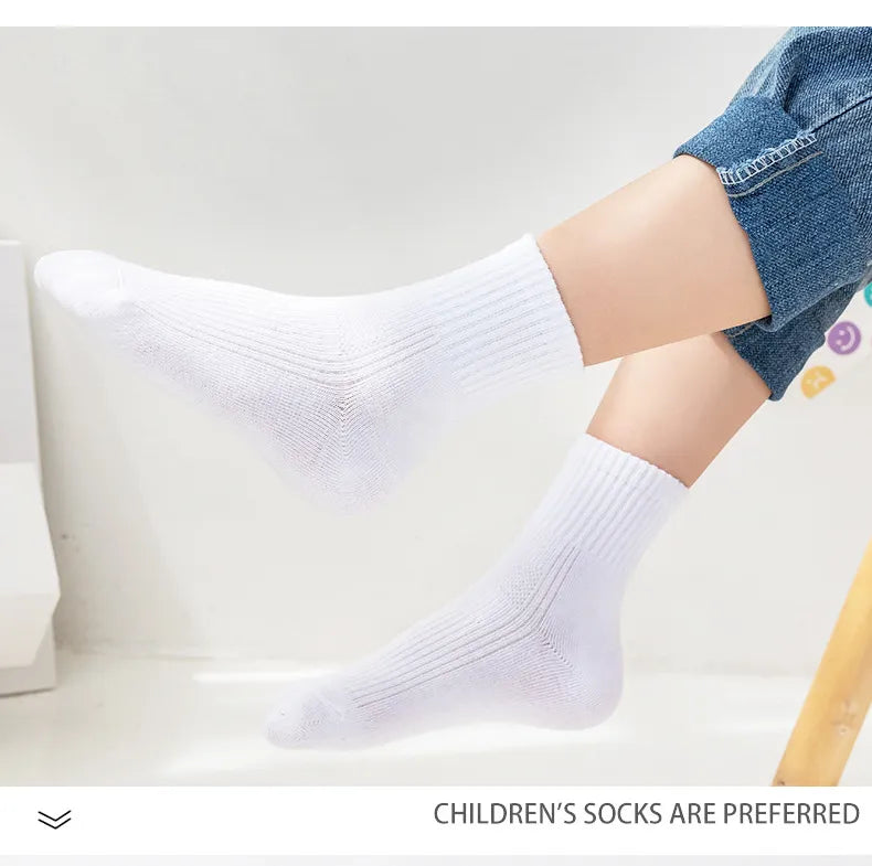 5 Pairs Of Cotton Childrens Socks